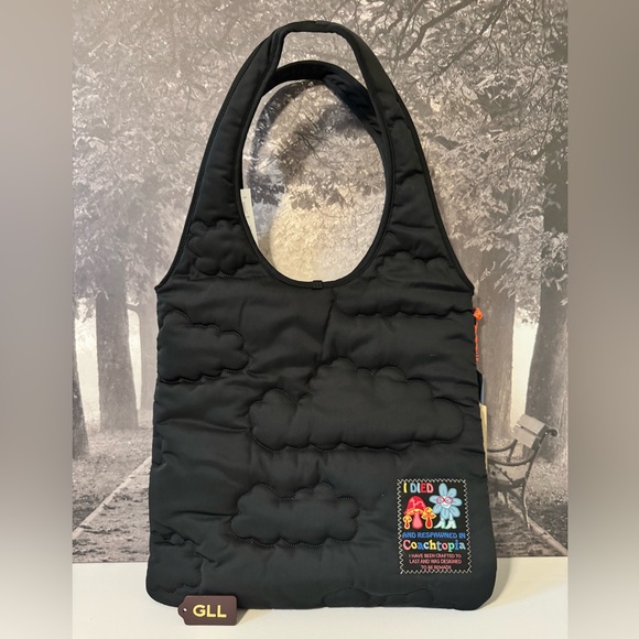 NWT Coach Coachtopia Loop Flat Tote with Cloud Quilting Black CO668 *First Gen* - Picture 1 of 7